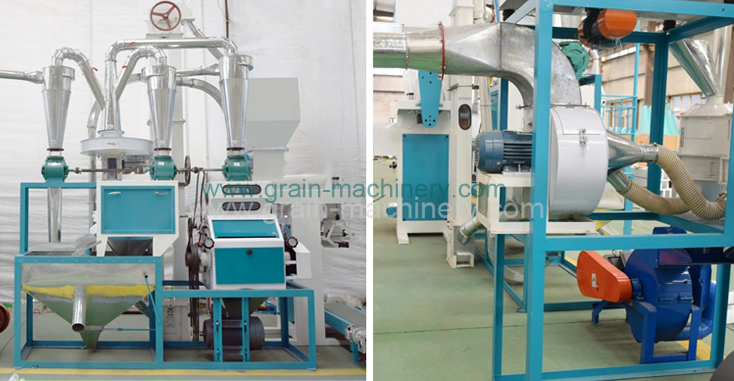 5-200t/D Complete Electric Maize Corn Flour Roller Grinding Mill Machine Line Price